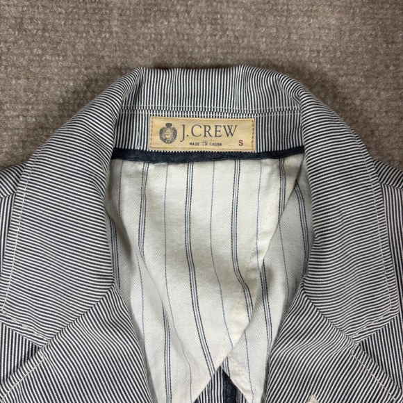 J.Crew Factory White Pinstriped Clayton Sportcoat Men's Size Small NWT (Flawed) - Picture 2 of 11